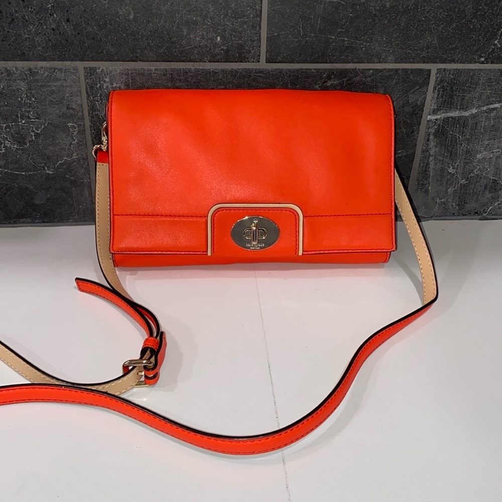 Kate Spade Leather Juliana Hampton Crossbody Bag Purse